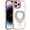 Rose Gold, variant on XPM for iPhone 14 Pro Max (6.7") Phone Case, Angel Hearts Bling Glitter Diamond Hybrid TPU Cover, Colorful Frame Shockproof Protective Back Cover for iPhone 14 Pro Max (Rose Gold)