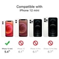 thumbnail image 6 of JETech 3 in 1 Case for iPhone 12 Mini 5.4-Inch, with 2-Pack Screen Protector and 2-Pack Camera Lens Protector, Full Coverage Tempered Glass Film, Shockproof Bumper Phone Cover (Rose Gold), 6 of 7