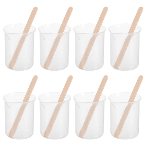 AURARMLET 10 Cups Epoxy Resin Cups Small Measuring Cups Assorted Color for Crafts and Art Projects