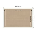 thumbnail image 5 of Kate and Laurel Framed Fabric Pinboard 38 x 26, White Scalloped Edge Printed Linen Decorative Bulletin Board for Use as a Vision Board or Wall Organization, Bethany White Frame, 5 of 8