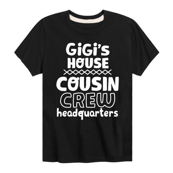 Instant Message - Gigi's House Cousin Crew HQ - Toddler And Youth Short Sleeve Graphic T-Shirt