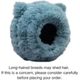 thumbnail image 6 of Warm Bird Nest Soft Faux Rabbit Fur Bird Breeding Nest Snuggle Hut Parakeet House Bed for Budgie Lovebird Parrot, 6 of 9
