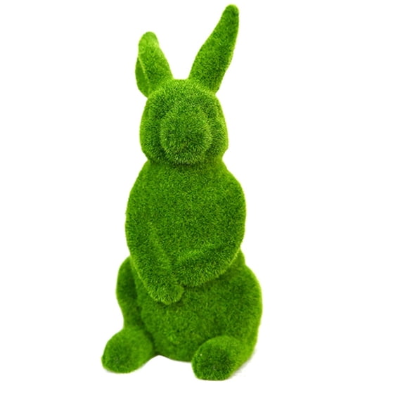 13 IN Easter Bunny Decorations, Foam Moss Bunny Figurine, Garden Artificial Moss Rabbit Easter Décor Easter Party Favors Gifts, Rabbit Figurines, Easter Bunny Statue Spring Home Tabletop Decor