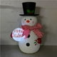 thumbnail image 5 of Matsuzay Muñeco de nieve Luminoso Adorno brillante Soporte pintado Modelo Luz Reutilizable Romántico Invierno Exquisitas Estatuillas Hogar Kits de decoración para fiestas, 5 of 6