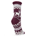 thumbnail image 2 of MeMoi Women's Reindeer Flake Cozy Warm Thermal Crew Socks - Womens - Female, 9-11, Mauve, 2 of 4