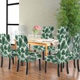 thumbnail image 5 of Summer Slipcovers for Chairs Set of 6 Green Palm Tree Branch Pattern Summer Parsons Chair Slipcovers for Dining Room Hotel Kitchen, 5 of 6