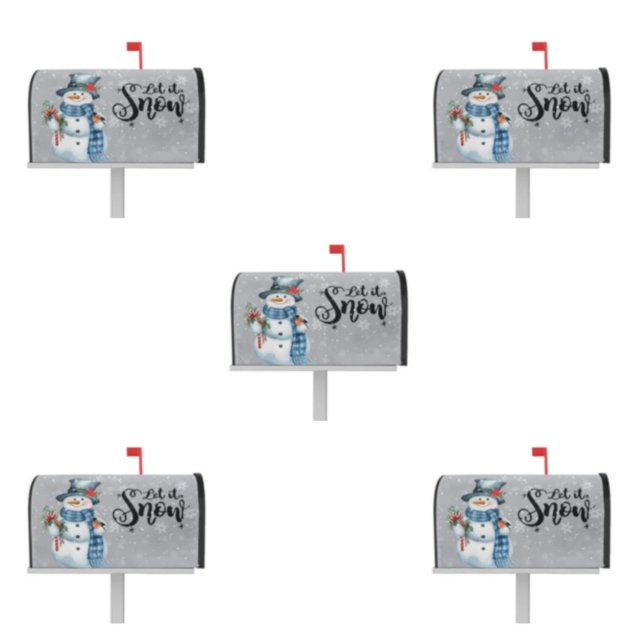 tssuouriy Mailbox Christmas Deer Pattern Sleeve For Festive Touch Bright And Warm YTYH2309038 5Set