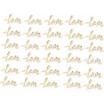thumbnail image 1 of 90 piezas de adornos de rodajas grabadas con letras de amor de madera TUNC 55*32 mm, 1 of 5