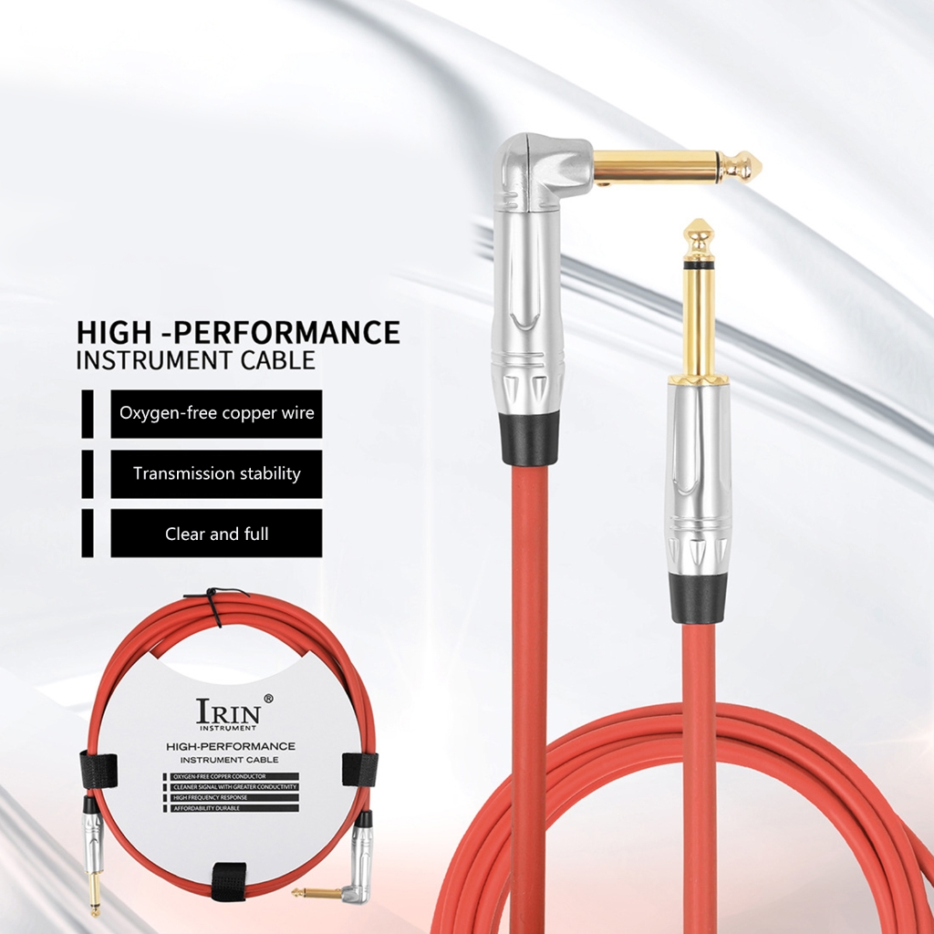 WINDLAND 10ft Electric Instrument Bass AMP Cord for Electric Guitar, Bass, Keyboard