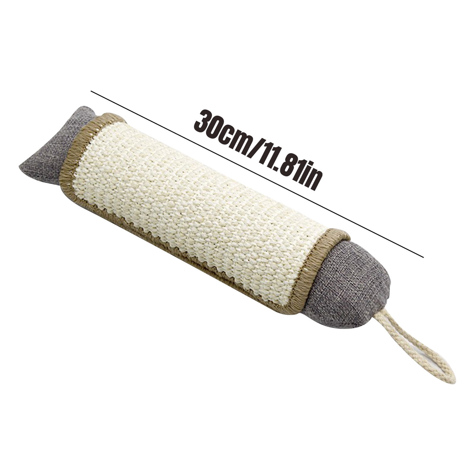 Cat Scratching Post Cat Toy - Gray Fish Design 12inch, Sisal Material for Scratching, Grinding Nails, Hanging Design for Indoor Cats, Kittens