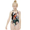 thumbnail image 3 of My Hero Academia Poster Children's One-piece Swimwear Halterneck Swimsuit Summer Beach Girl's Bathing Suits Breathable Beachwear, 3 of 7