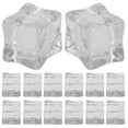 thumbnail image 1 of 20 cubitos de hielo falsos transparentes de plástico realistas, cuadrados y transparentes, ideales para decoración de bares y accesorios de fotografía, 1 of 8