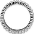 thumbnail image 2 of Sterling Silver Rhodium Plated Cz Ring (Size 7) Made In Thailand qr7102-7, 2 of 5