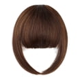 thumbnail image 1 of CHUANK Frange à Clip en Cheveux Humains Véritables Fausses Frange Extensions de Cheveux à Clip pour Femmes Frange Légère Pièces de Cheveux Naturels pour Usage Quotidien (Rouge Brun), 1 of 7