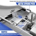 thumbnail image 5 of 25lb Bag Seed Spreader With Waterproof  Rare Baffle And Accurate Gears Handheld Grass Spreaders For Lawns Blue, 5 of 7