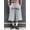 gray, variant on Men's Letter Print Knee Length Sweat Shorts, Drawstring Elastic Waist Wide Leg Casual Jersey Shorts with Side Pockets