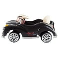 thumbnail image 5 of Ride On Toy Car, Battery Powered Classic Car Coupe With Remote Control and Sound by Rockin' Rollers – Toys for Boys and Girls, 3 Year Olds And Up (Black), 5 of 7