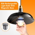 thumbnail image 5 of DAYBETTER Rechargeable Light Bulb with Remote,Backup Bulb for Sconces and Lamps,Magnetic Bulbs for Non-Hardwired Fixture,E26,3 Color Temperatures + RGB Colors, Dimmable, 2 Pack, 5 of 6