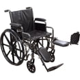 thumbnail image 1 of ProBasics Fauteuil Roulant Standard Confortable - Siège Réglable en Hauteur - Accoudoirs de Bureau à Dossier Rabattable - Capacité de Charge de 300 Livres - Noir - Repose-Jambes Élévateur - Siège 20 Pouces x 16 Pouces, 1 of 4