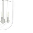 thumbnail image 4 of Hunter - Sacha 3-light Brushed Nickel, Medium Size Pendant Light, Dimmable, Modern Style, Urn Shaped, for Bedrooms, Dining, Living Rooms - 19317, 4 of 9