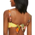 thumbnail image 2 of BAR III Women's Multi Color Printed Ring Tie Cutout Lined Deep V Neck Adjustable Swimsuit Top S, 2 of 3