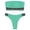 Green, variant on Sngxgn Bikini Set for Women Two Piece Swimsuits V Neck Tie Spaghetti Straps(Blue,L)