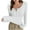 White, variant on hotojiny Going out Tops for Women Fall Long Sleeve Henley Shirt Fashion Stretch Ribbed Slim Fitted Basic Tees Base Layered