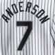 thumbnail image 3 of Camisetas de béisbol de la famosa marca Chicago con bordados para hombres, mujeres y jóvenes, personalizadas #7 ANDERSON #10 MONCADA #35 THOMAS #72 FISK, 3 of 4