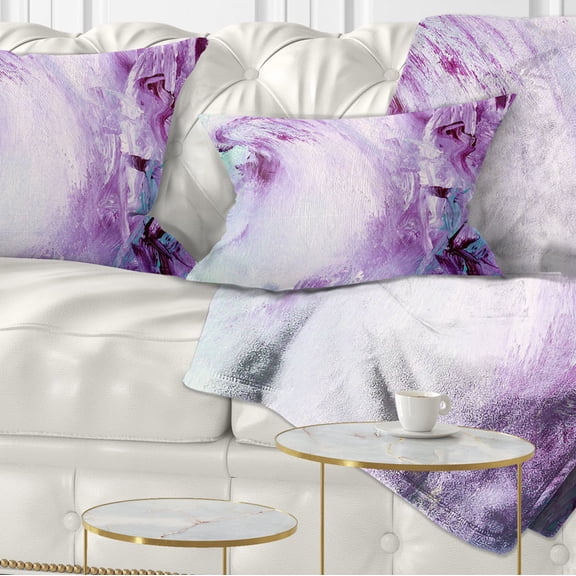 Designart Deep Colors - Abstract Throw Pillow - 12x20