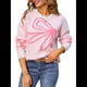 thumbnail image 2 of Suéter de Mujer Otoño 2025 - Jersey de Larga con Cuello Redondo, Jersey de Punto Oversize, Jersey Informal con Estampado L, 2 of 10