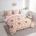 thumbnail image 2 of Erosebridal Teens Orange Basketball Twin Bedding Sets 7-Piece,Kawaii Ribbon Bowknot Bedding Comforter Set for Kids Boys Girls,Pink Reversible,Breathable Home Decor, 2 of 6