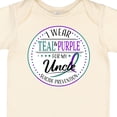 thumbnail image 4 of Inktastic Suicide Prevention- I Wear Teal and Purple for My Uncle Boys or Girls Baby Bodysuit, 4 of 5