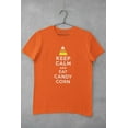 thumbnail image 5 of Old Glory Mens Halloween Keep Calm Candy Corn Short Sleeve Graphic T Shirt, 5 of 6