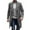 Gray, variant on bbymog Trench Coat Men Fashion Slim Fit Long Jacket Long Sleeve Overcoat Wih Pockets Single Breasted Pea Coat Windbreaker Jackets for Men Beige A L