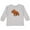 AC-Heather Grey, variant on Triceratops Roaring Boys or Girls Long Sleeve Toddler T-Shirt