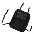 thumbnail image 4 of Bolsa de almacenamiento para asiento trasero de coche, gran capacidad, multifunción, protector de espalda, bolsa colgante, protector de patadas, protector de asiento, color negro, 4 of 7