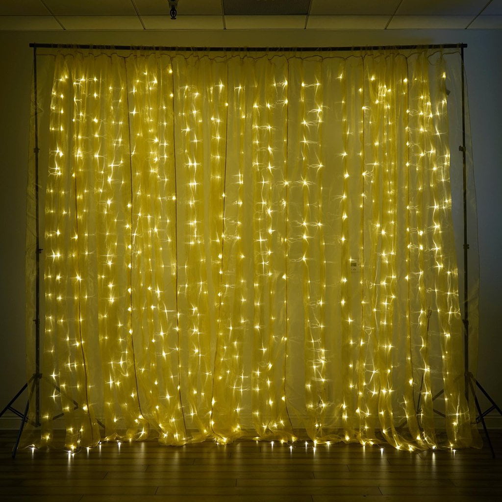 Details about   Blue LED Lights on Organza BACKDROP 18 ft x 9 ft Party Wedding Decorations 