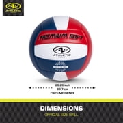Athletic Works Size 5 Patriotic Volleyball for Practice or Gameplay, Official Size and Weight