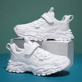 thumbnail image 2 of enyan Girls Sneaker Breathable Sneakers Athletic Running Jogging Walking Shoes Running Shoes Girls (Toddler/Little Kid/Big Kid) White,3, 2 of 6