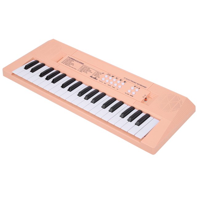 Electric Piano Keyboard, Education Instrument for Beginners, 37 Keys with Microphone, Recording Function, Portable, Dual Power Supply, Safe Materials, Musical Fun for Children,