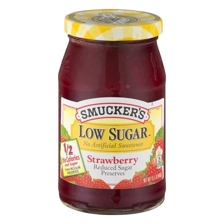 (3 Pack) Smucker's Low Sugar Preserves Strawberry, 15.5 (The Best Strawberry Jam)