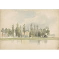 thumbnail image 2 of Lodewijk Johannes Kleijn 14x11 Black Ornate Wood Framed Double Matted Museum Art Print Titled: Huis Aan De Vliet in Voorburg (1827 - 1897), 2 of 5