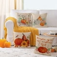thumbnail image 3 of Fall Throw Pillow Covers 18x18 Set of 4 Thanksgiving Pumpkin Pillow Covers Autumn Leaves Pillow Cases Halloween Outdoor Sofa Couch HomeDecorations Cushion Covers 18 Inch, 3 of 6