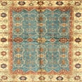 thumbnail image 1 of Ahgly Company Indoor Square Abstract Ginger Brown Green Oriental Area Rugs, 5' Square, 1 of 6