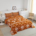 thumbnail image 3 of Erosebridal Orange Aztec Bedding Sets Todder with Comforter, Farmhouse Abstract Art Duvet Insert, Reversible 2pcs, 3 of 8
