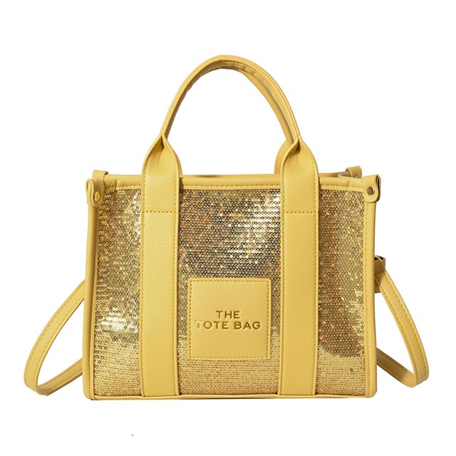 Bolso Bandolera para Mujer Bolso Bandolera Informal Con Lentejuelas A La (dorado)