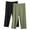 Army Green, variant on Summer Capri for Women Casual 2 Pack Straight Leg Cropped Pants Womens Pants Elastic Waist Lightweight Solid Loose