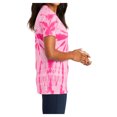 thumbnail image 3 of Womens Tie-Dye V-Neck Cotton Tee Pink 3X-Large, 3 of 6