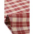 thumbnail image 5 of INSPIRE CHIC Women's Button Front Cap Sleeve Retro Belted Plaid Dresses XS Red, 5 of 5