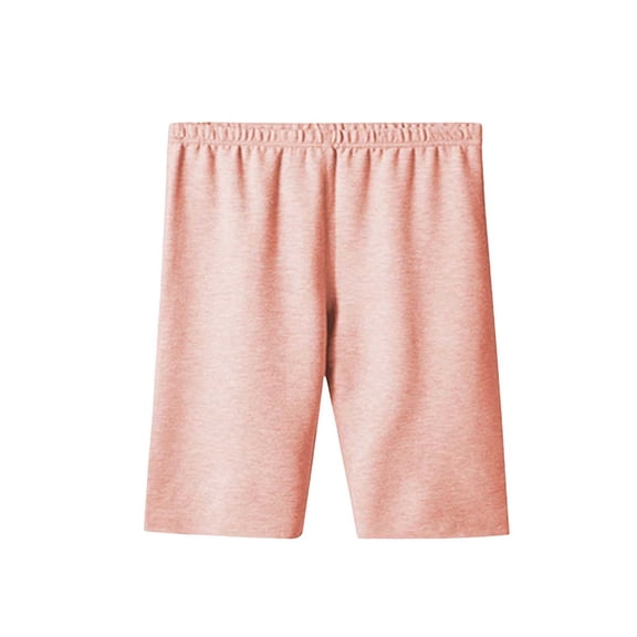 Simua Women Thermal Shorts Elastic Waist Solid Color Knee Length Warm Base Layer